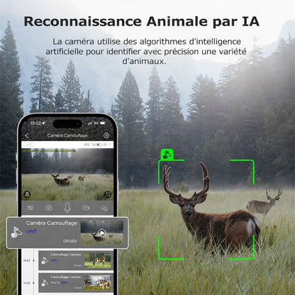 Caméra de Chasse Solaire avec Vision Nocturne