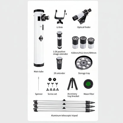 Télescope de Précision pour Observation des Étoiles et de la Nature